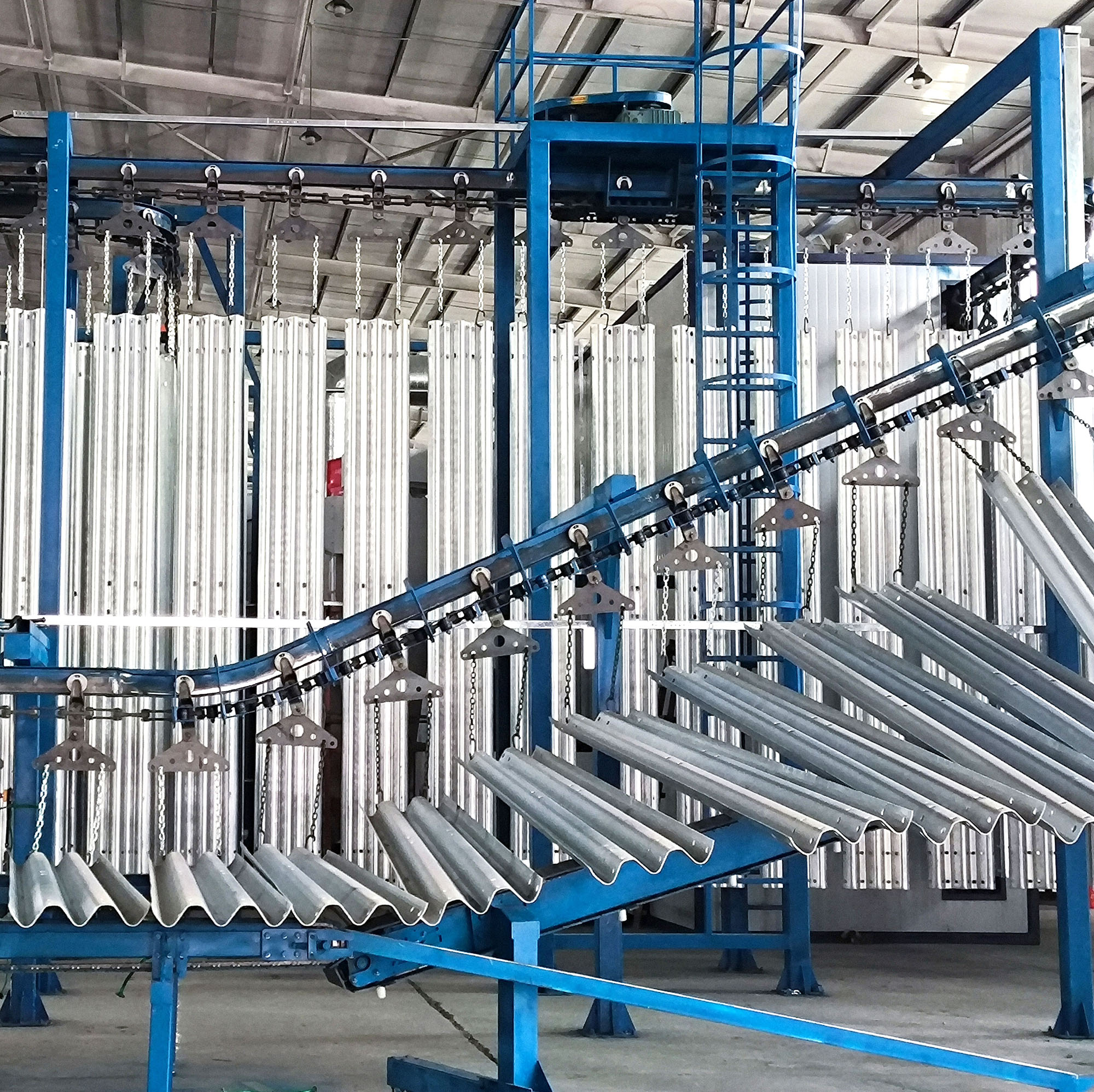 Vertical Powder Coating Automatic Line f