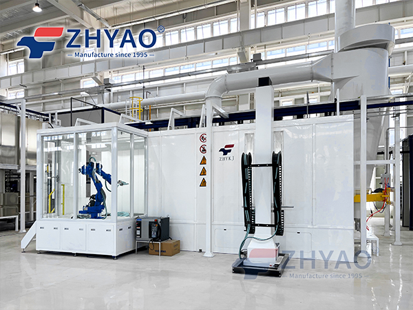 Spray coating production line