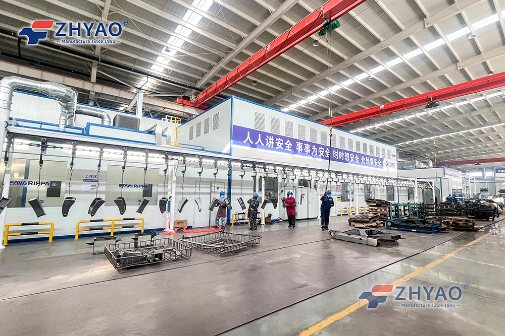 Excavator Parts Powder Coating Line