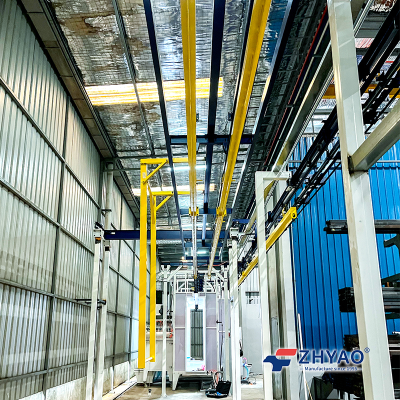 Sliding Rack Conveyor System for Powder Coating Line