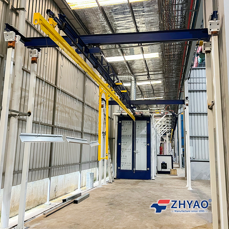 Sliding Rack Conveyor System for Powder Coating Line