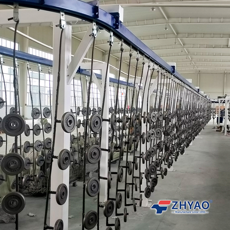 Single Rail Overhead Conveyor System for Painting Line