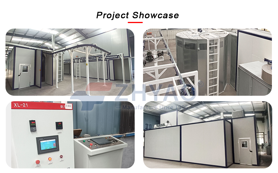 Spray coating production line