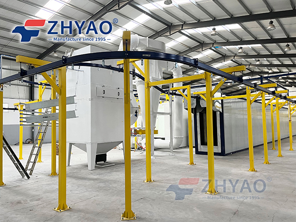 automatic powder coating line