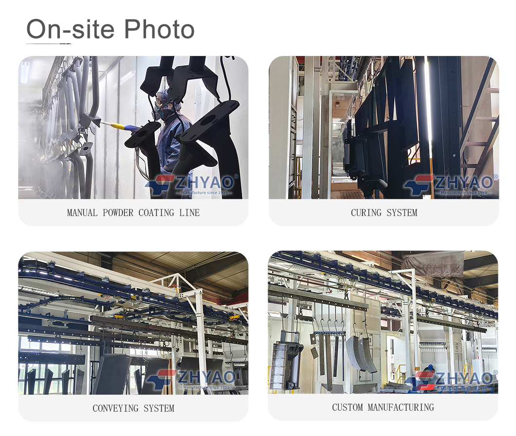 powder coating line Project Example