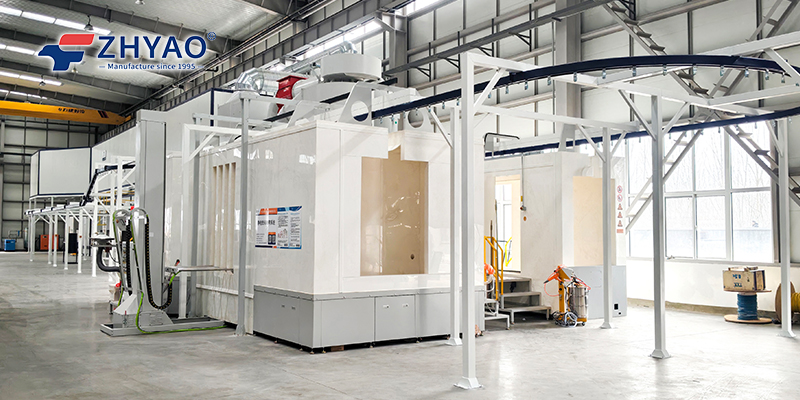 automatic powder coating line